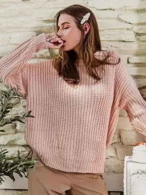 Pull Bohème Rose Chic