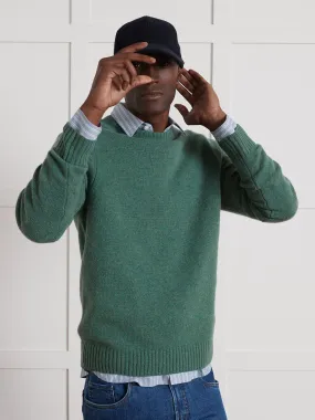 Pull col rond homme laine mérinos