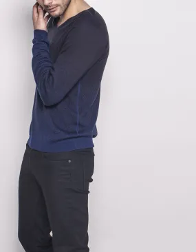 Pull col V homme