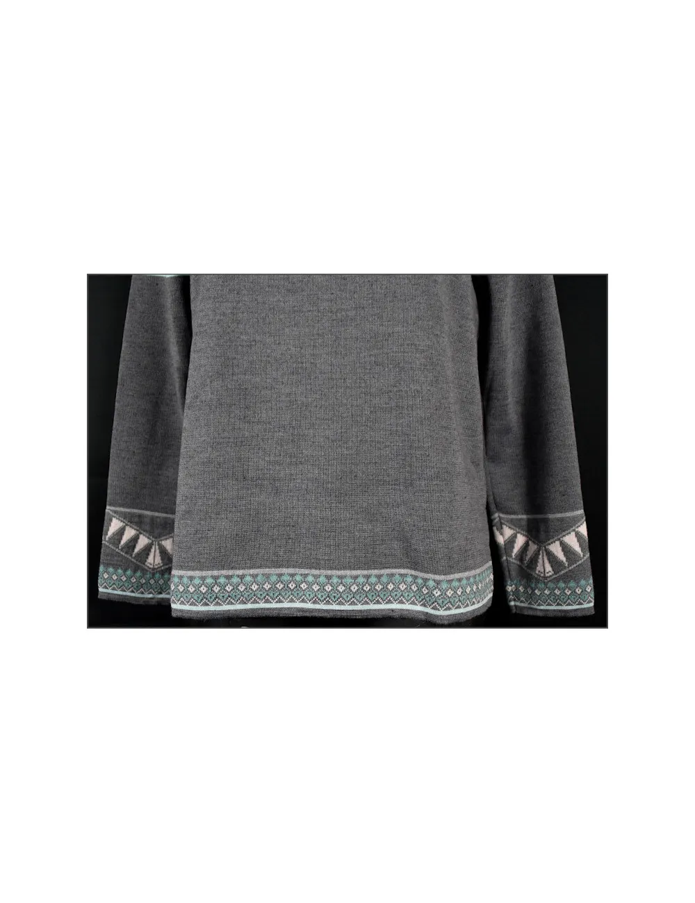 Pull encolure ronde 50% Mérinos Gris