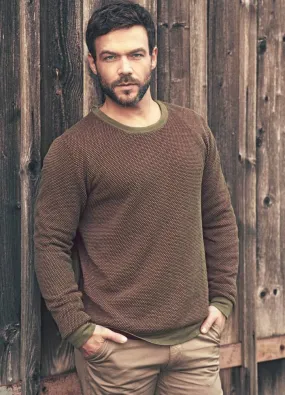 Pull homme bicolore tailles XL, XXL