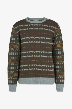Pull jacquard ample Fairisle Loose Fit