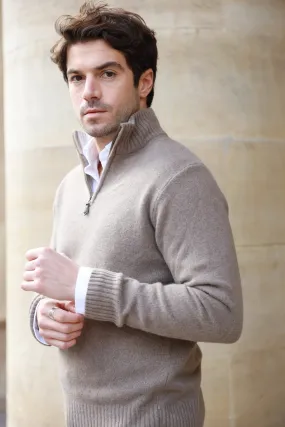 Pull Maxime en laine & cachemire - Mushroom
