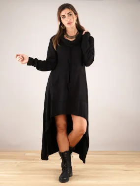 Pull oversize à capuche Isaya, Noir