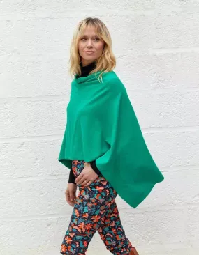 Pull poncho chic vert La Fiancée du Mékong BEST