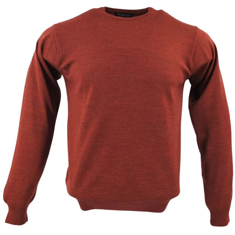 pull rouille col rond MONTE CARLO 4020mc laine fine