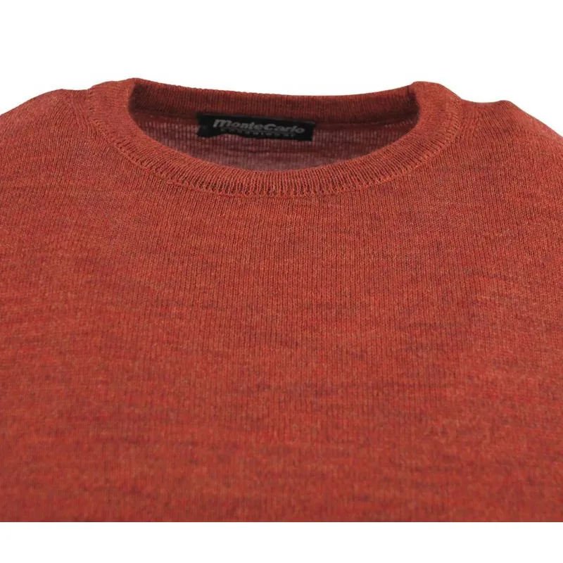 pull rouille col rond MONTE CARLO 4020mc laine fine