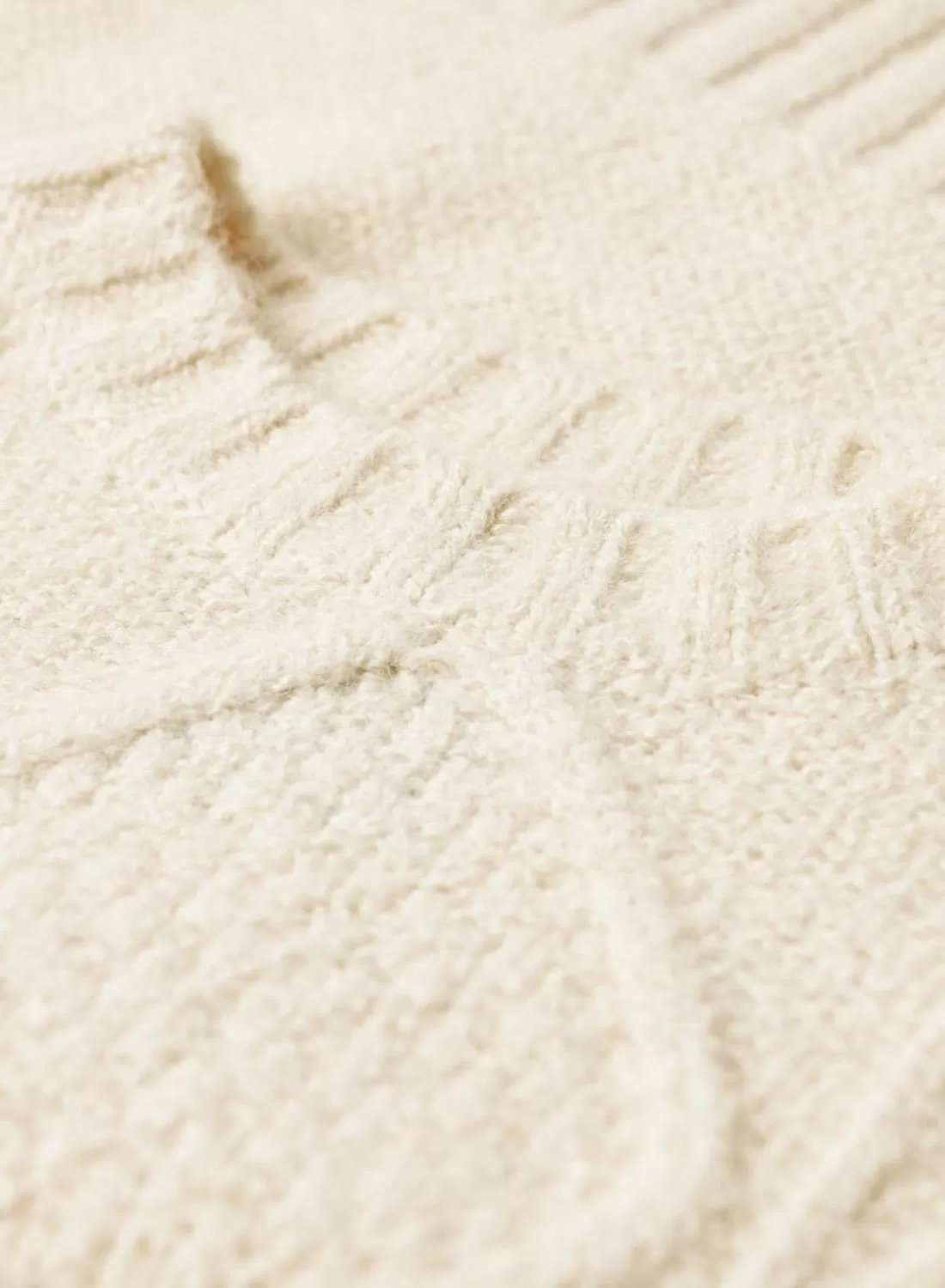 Pull Superdry Chunky Câble Beige pour Femme