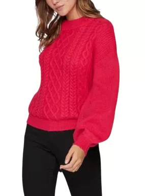 Pull Vila Vichinti Rouge pour Femme