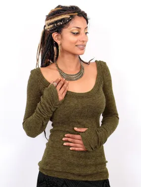 Pull Ysïs, Vert kaki