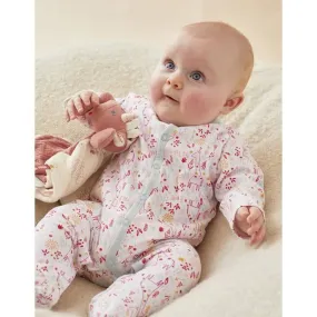 Pyjama 1 pièce girafe en jersey rose - Noukies