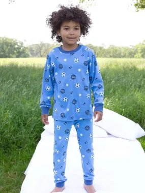 Pyjama ballons de foot bleu