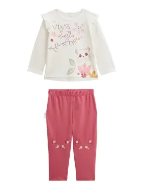Pyjama bébé 2 pièces Alba - Rose