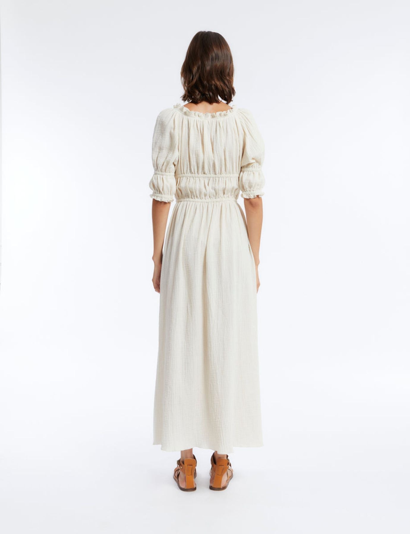 Robe Amina coton écru