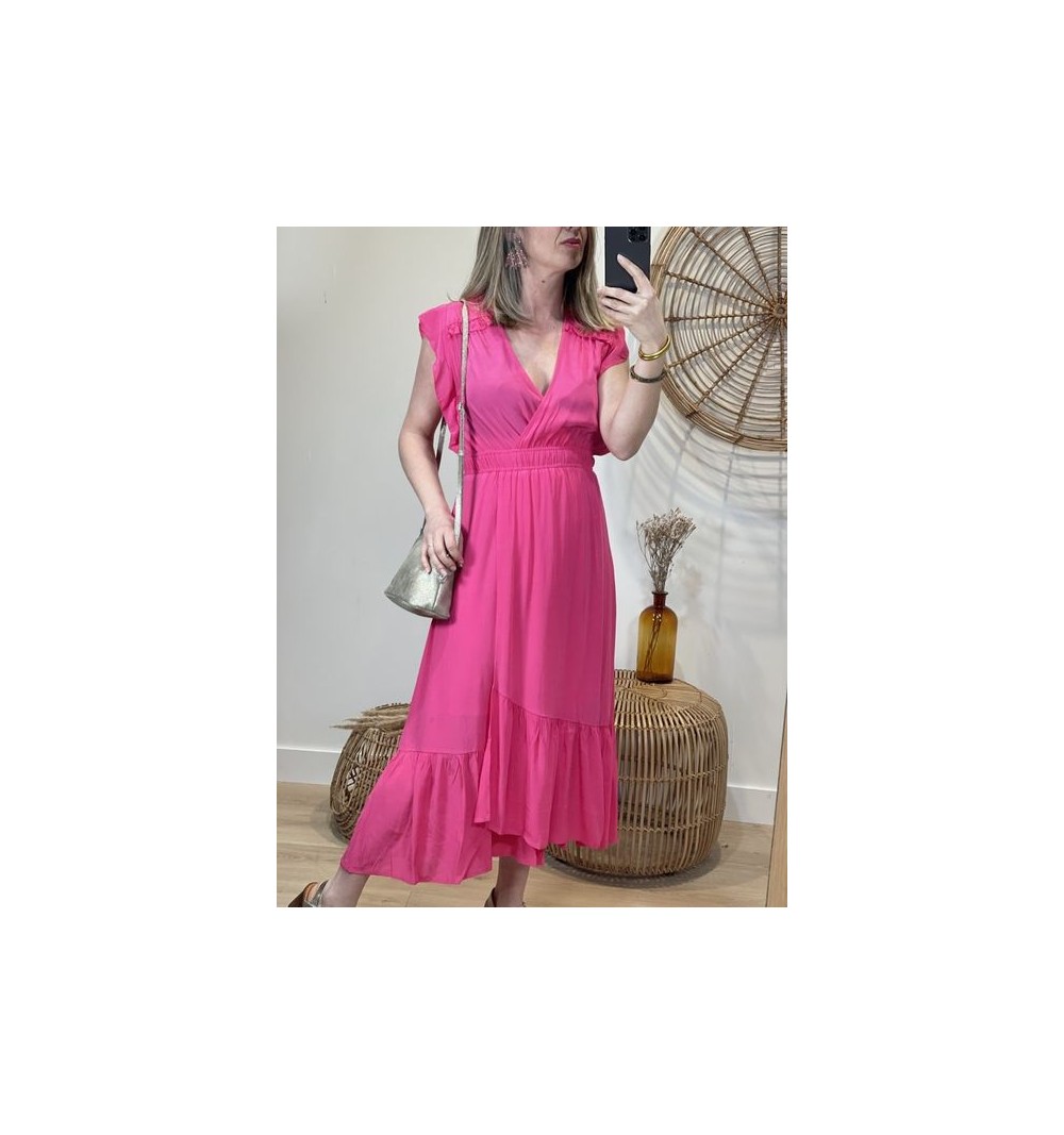 ROBE CERISE
