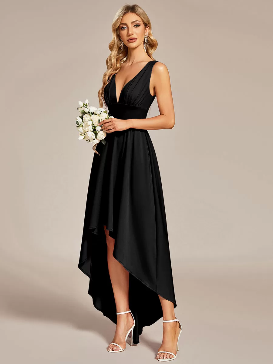 Robe Demoiselle d'honneur élégante Taille Empire Sans Manches