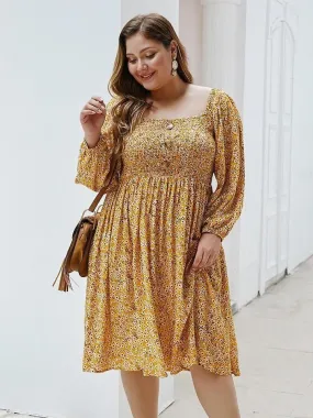 Robe Grande Taille Petit Tournesol