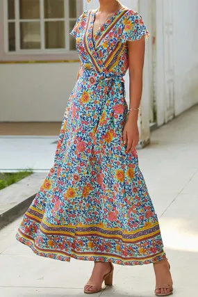 Robe Longue Effet Bohème - Gigi