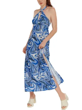 Robe longue estivale Palma - Bleu