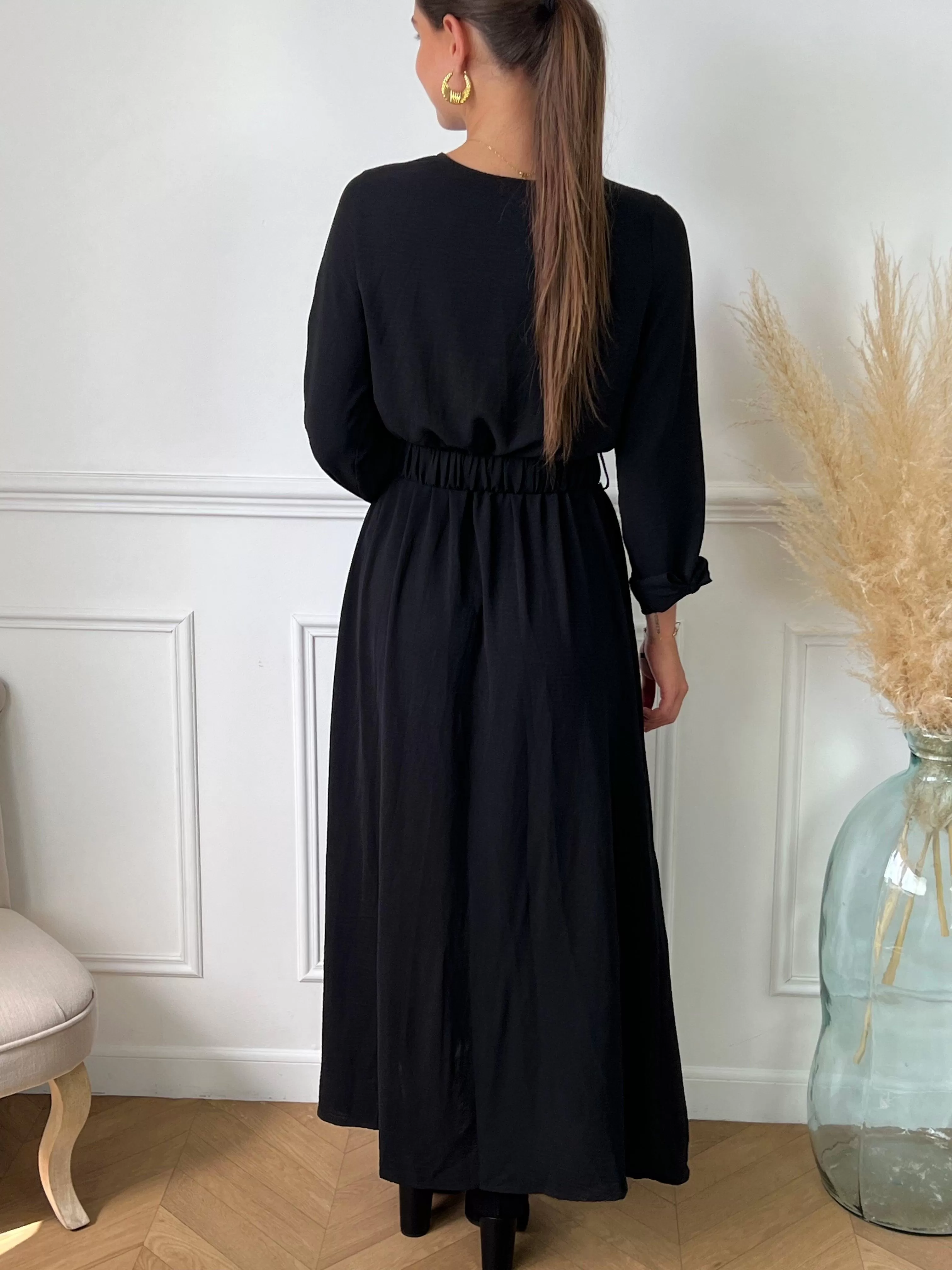 Robe longue noire : Eliya