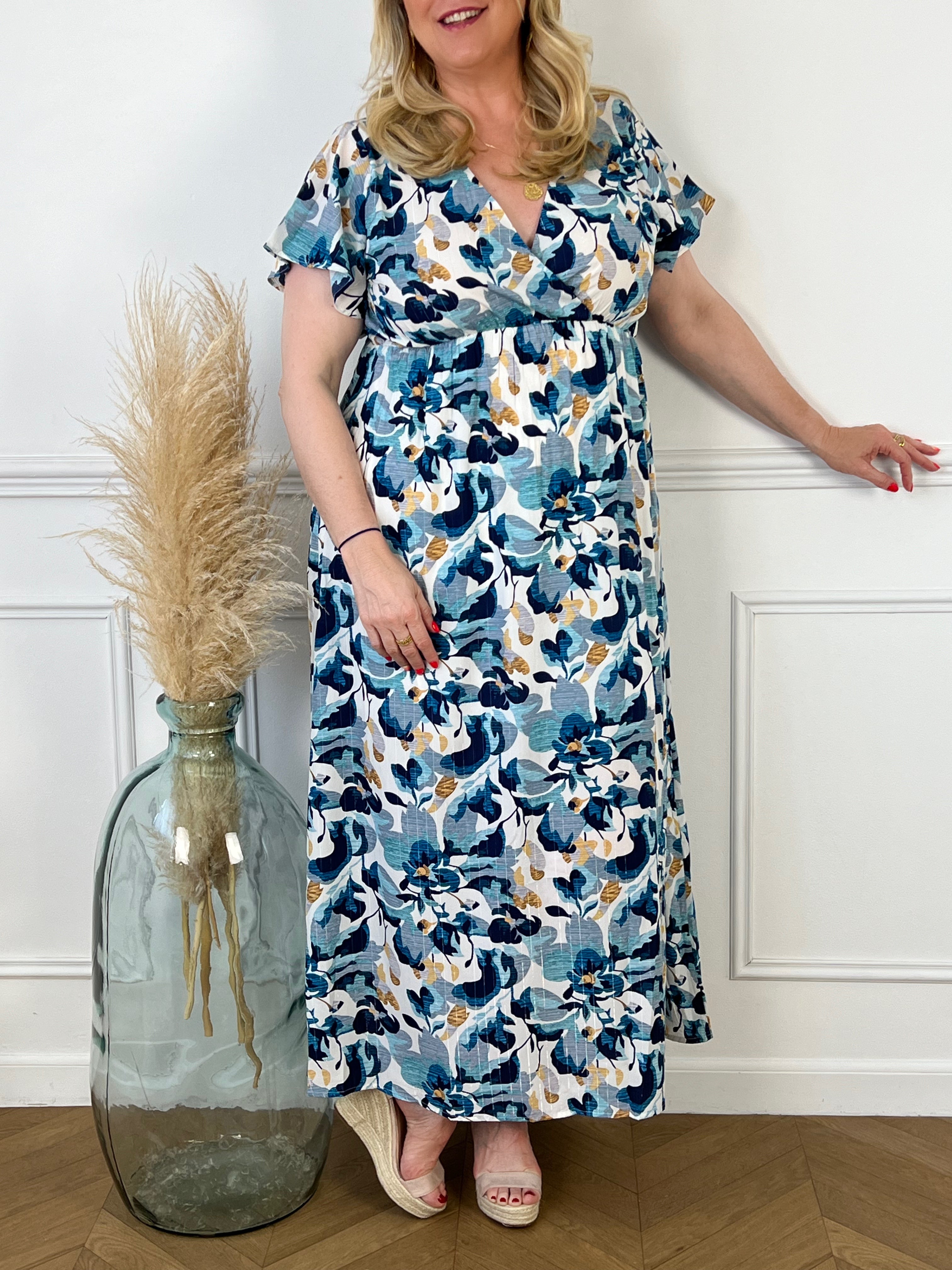 Robe longue à motifs : Caryn