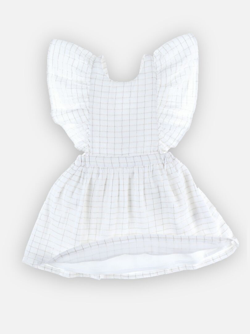 Robe lurex en mousseline, Noukie's - Blanc