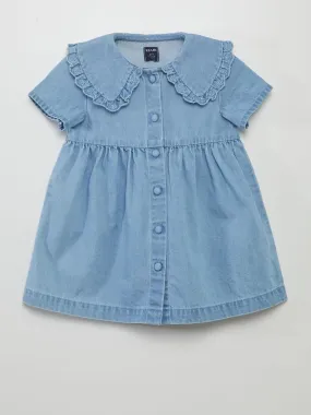 Robe légère effet denim - Bleu