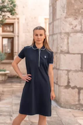 Robe polo n°029 - bleu marine - US POLO FEMME