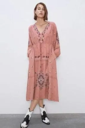 Robe style bohème ample