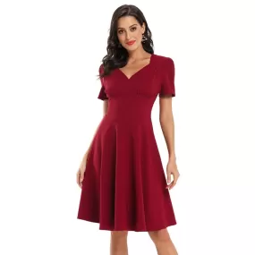 Robe Vintage <br> Patineuse Bordeaux