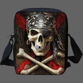 Sac besace Tête de mort Pirate