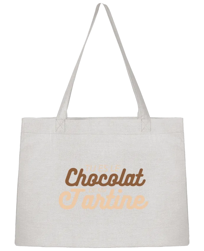 Sac Shopping Tu es le chocolat de ma tartine par tunetoo