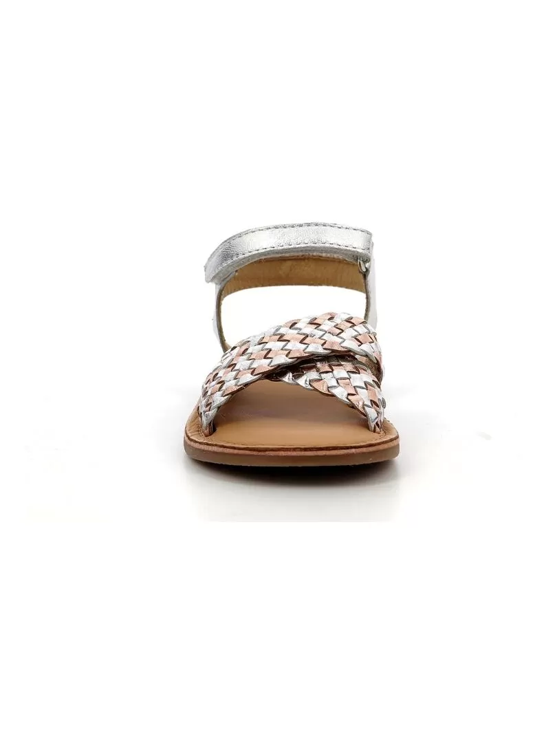 Sandales Cuir Canibraid - Argent
