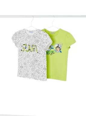 Set 2 T-Shirts Mayoral Durable pour Fille