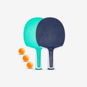 SET DE PING PONG 2 RAQUETTES RSISTANTES PPR 130 O ET 3 BALLES