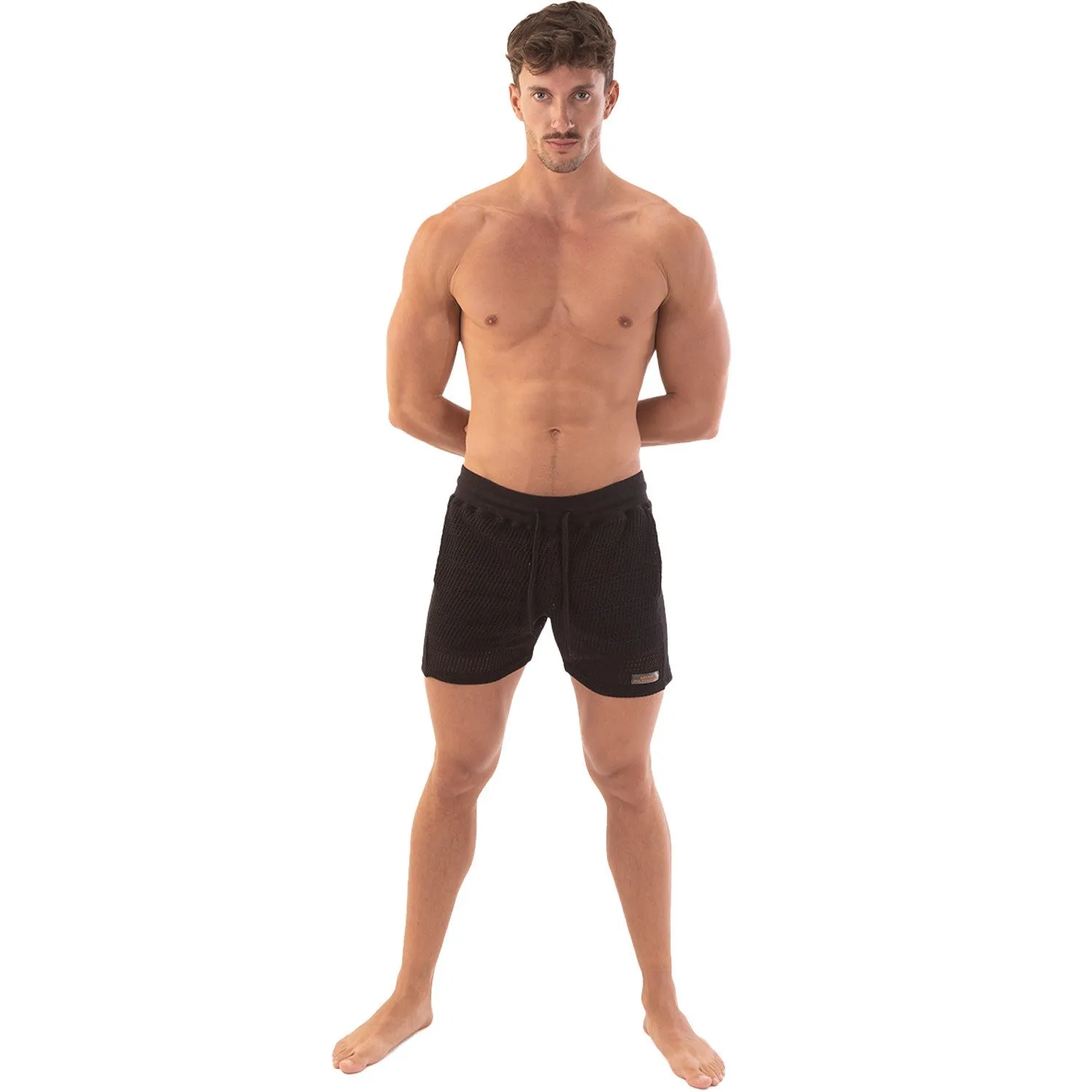 Short Buko - noir - Barcode Berlin : vente short homme Barcode Berlin