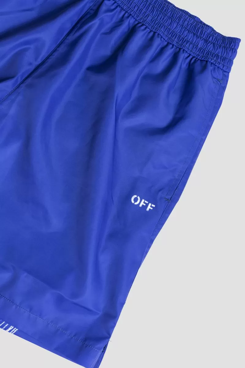 Short de bain bleu