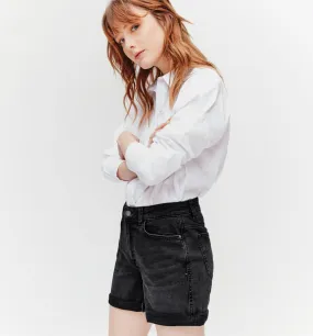 Short en jean Femme - Jean noir
