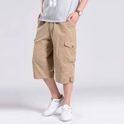Short en Toile Homme avec Poches Côté Bermuda Eté