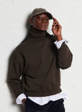 SOEUR  Sweat col montant droit en coton bio vito - Gris