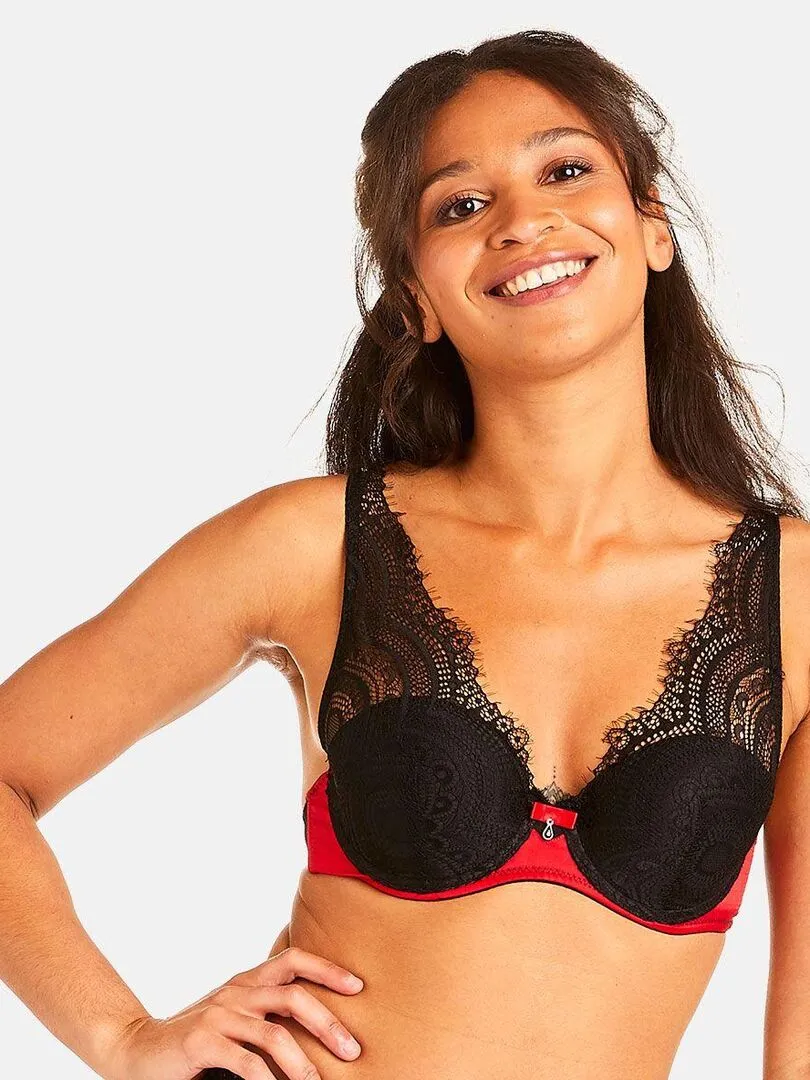 Soutien-gorge ampliforme coque moulée ABYME - Pomm'Poire - Noir