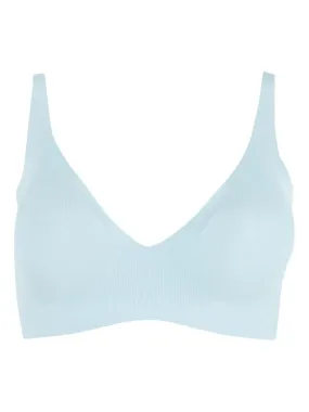 Soutien-gorge triangle sans armatures à coques amovibles femme Easy Essentiel - Bleu gris