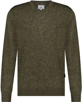 State Of Art Pull Col-V Melange Vert 12123069-3717 commander