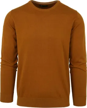 Suitable Pull Oini Col Rond Jaune Ocre SPE22305RI02ST-359 co