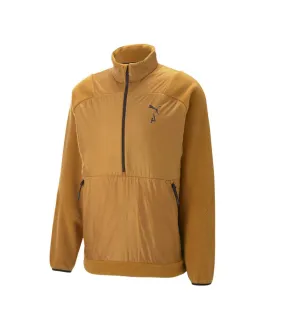 Sweat 1/2 Zip Orange Homme Puma Sherpa Pullover