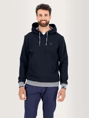 Sweat A Capuche Homme Coton Piqué Marine tbs