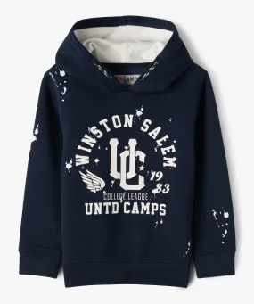 sweat a capuche imprime garcon - camps united bleu sweats