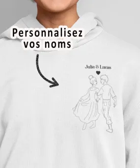 Sweat Capuche - Couple danse personnalisé