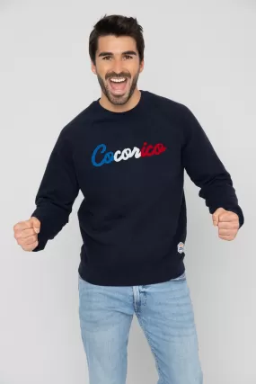 Sweat COCORICO homme en molleton premium 100% coton tout doux, imprimé / brodé dans notre atelier à Bordeaux.