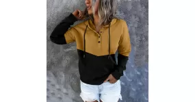 Sweat-shirt bicolore pour femme
